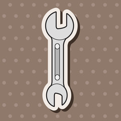 work tool wrench theme elements vector,eps