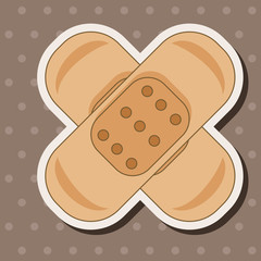 hospital theme medical bandage elements vector,eps