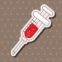hospital theme syringe elements vector,eps