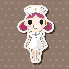 hospital theme nurse elements vector,eps