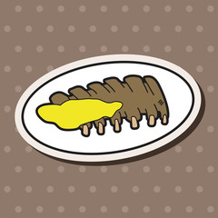 steak theme elements vector,eps