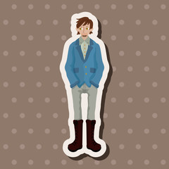 boy man cartoon theme elements