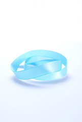 The blue ribbon such as the crystal.