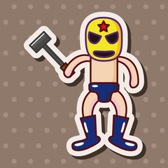 Wrestler theme elements