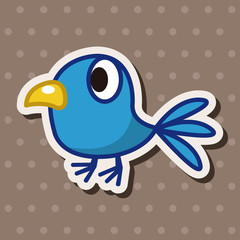 bird cartoon theme elements