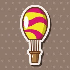 style hot air balloon theme elements vector,eps