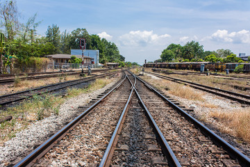Fototapeta na wymiar railway station or platform,Railway Platform