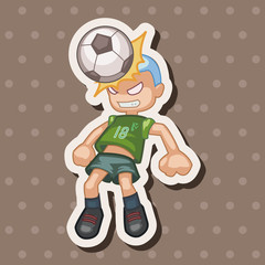 Sport soccer player theme elements vector,eps