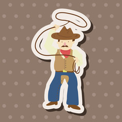 cowboy theme elements vector,eps
