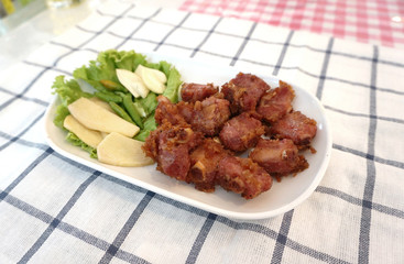 Deep fried pork ribs