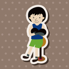 boxer theme elements vector,eps