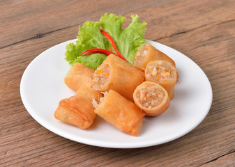 Fried chinese spring roll  for appetizer