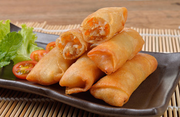 Fried chinese spring roll  for appetizer