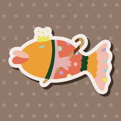fish theme elements vector,eps