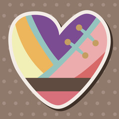 love heart cartoon elements vector,eps