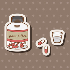 hospital theme medicine elements vector,eps