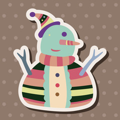 snowman cartoon elements vector,eps