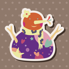 snowman cartoon elements vector,eps
