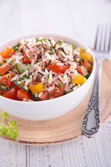 rice and vegetable