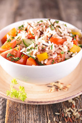rice and vegetable