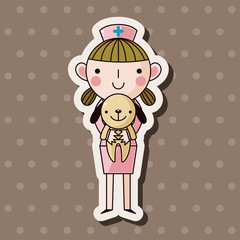 Veterinarian theme elements vector,eps