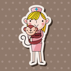 Veterinarian theme elements vector,eps