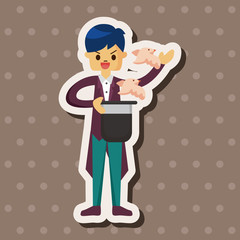 Obraz premium magician theme elements vector,eps