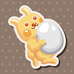easter rabbit theme element vector,eps