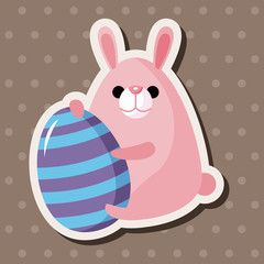 easter rabbit theme element vector,eps