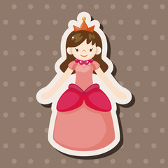 Royal theme princess elements vector,eps