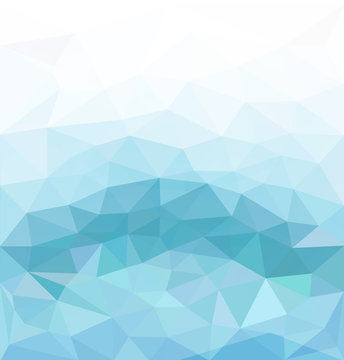 vector blue abstract background of triangles for business