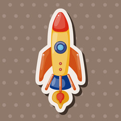 spaceship theme elements vector,eps