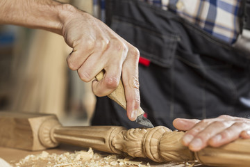 Carpenter at work