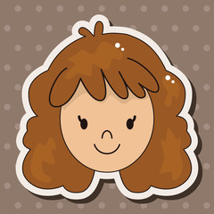 face chatacter theme elements vector,eps