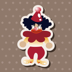 clowns theme elements vector,eps