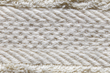 old cloth pattern on a white background.