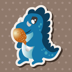 dinosaur cartoon theme elements vector,eps