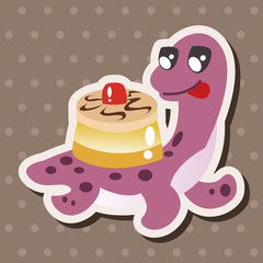 dinosaur cartoon theme elements vector,eps