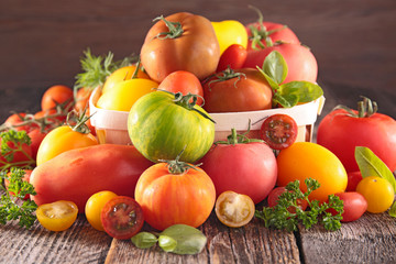 assortment of fresh tomato