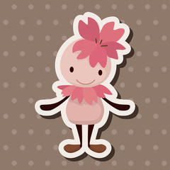 flower elf theme elements vector,eps