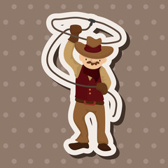 cowboy theme elements vector,eps