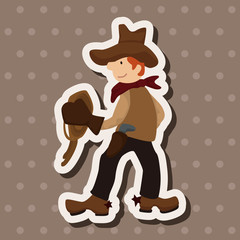 cowboy theme elements vector,eps