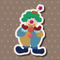 clowns theme elements vector,eps