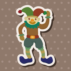 clowns theme elements vector,eps