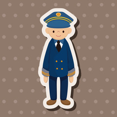 captain theme elements vector,eps