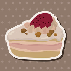 decorating cake theme elements vector,eps10