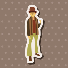 boy man cartoon theme elements vector,eps