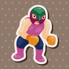 Wrestler theme elements