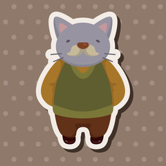 cat cartoon theme elements