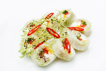 sushi with vegetables